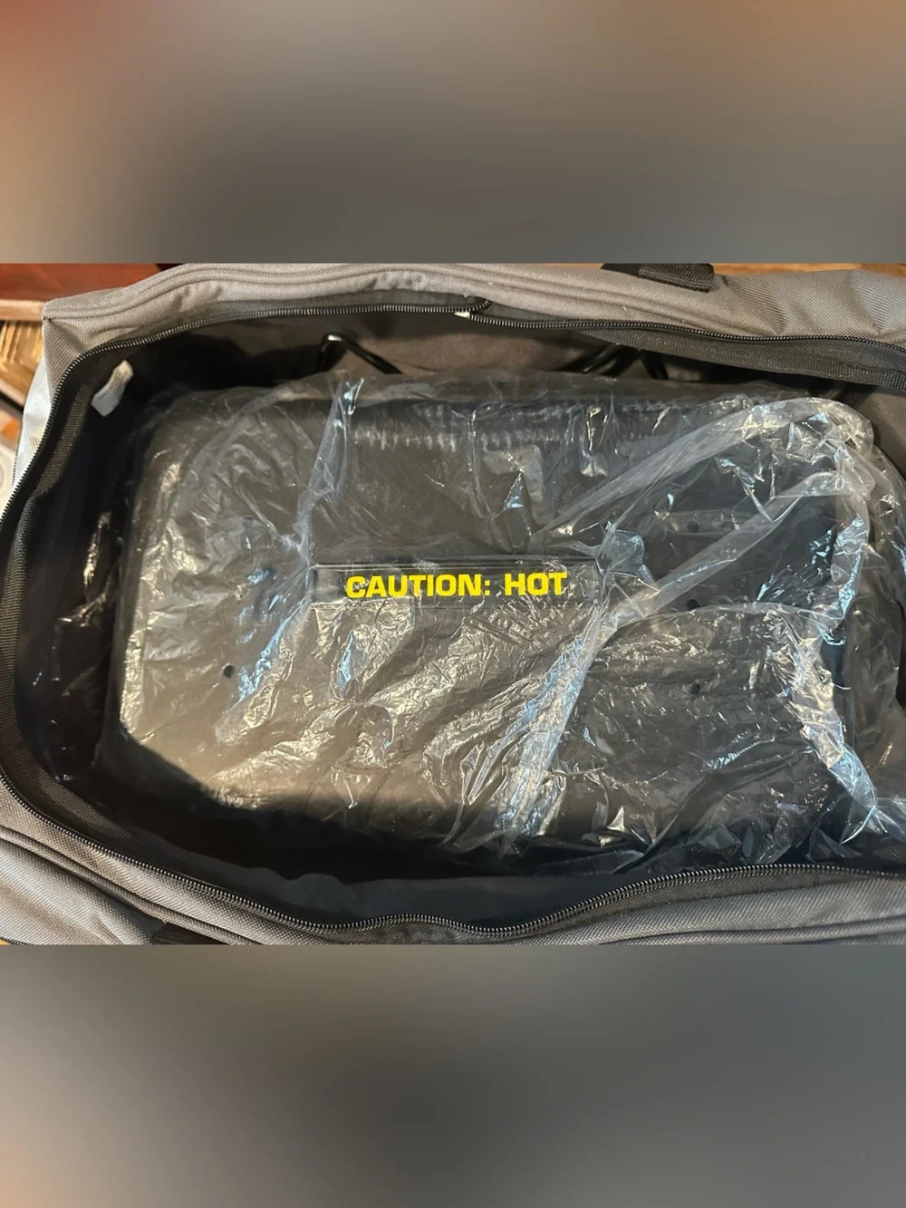 Gray and Black picnic Duffle Bag with UCLA logo